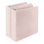 Samsill Plant-Based 2 Inch Durable D-Ring, Made In Usa, View Binder, Eco-Friendly, Usda Certified Biobased, 2 Pack, Rose