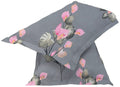 Vas Collections Cotton Pillow Cover/Case Set (2 Pcs)  18 X 28 Inches, Silver&Beige