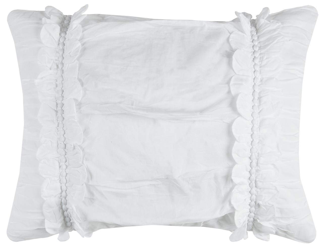Rizzy Home | BQ4250 | 90"x92" White/Neutral/Solid with Texture Quilt