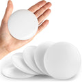 Strongest Wall Door Handle Stopper 3.15' Set 5 Pieces Of White Rubber Door Knob Round Wall Shield Cushio Quiet Wall Protector F