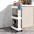 Divik Space Saving Folding Storage Rack Plastic Easy Folding And Movement Slim Slide Storage Pantry Rack Folding Storage Organiz