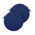 Summsun Outdoor Bistro Chair Cushions Set Of 2, 15' D X 3' H Round Chair Cushions Waterproof And Fade Resistant Chair Cushion