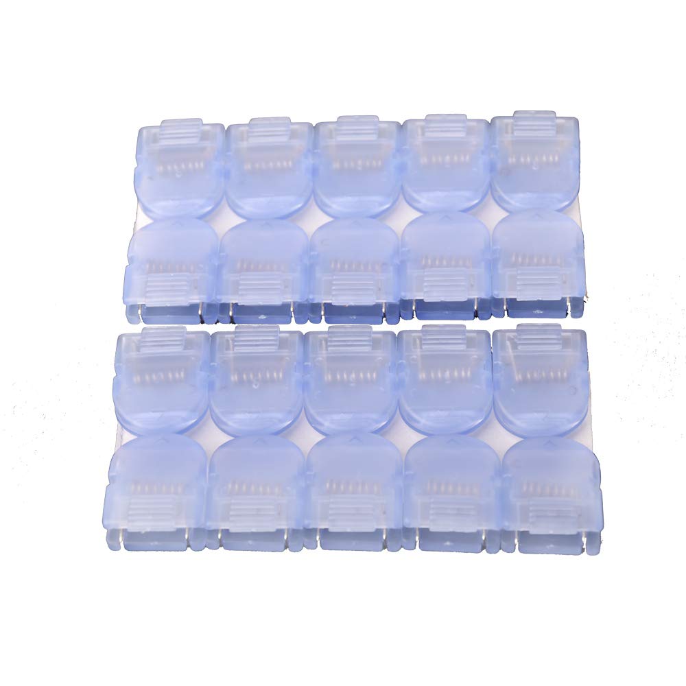 Mike Panel Cubicle Clip For Fabric Panels, Standard Size, 40-Sheet Capacity, Pack Of 20, Translucent Blue (Ca)