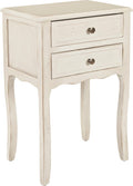 Safavieh Home Collection Lori White 2-Drawer End Table