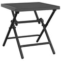 vidaXL Foldable Patio Table, Mesh Design, Steel Construction with E-Coating and Powder Coating, Anthracite Color, Sturdy and Dur