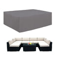 Easy-Going 600D Heavy Duty Patio Furniture Cover, Outdoor Rectangular Table And Chair Set Cover, Waterproof Outdoor Sectional Se