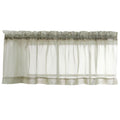 Stylemaster Elegance Sheer Voile Straight Valance, 60 x 14, Sage