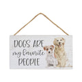 Simply Said, INC Petite Hanging Accents 3.5' x 6.5' Wood Sign - Dogs are My Favorite People