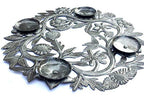 Advent Wreath, Or Centerpiece For The Holiday'S, Metal Art Haiti, Family Dining Decor, Handmade, Quality Craftsmanship, Fair Tra