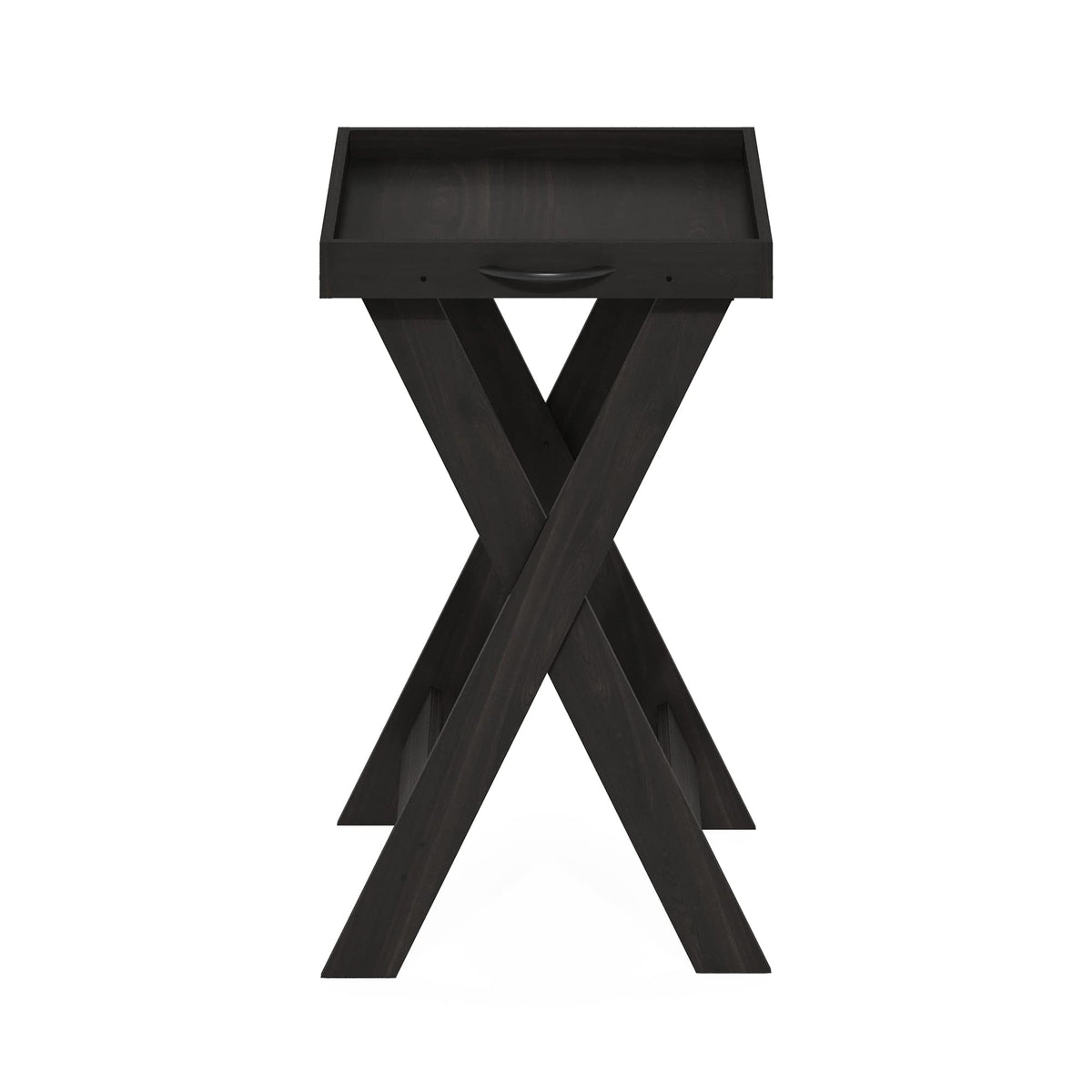 Furinno Classic Tray Table With Removable Tray, Espresso