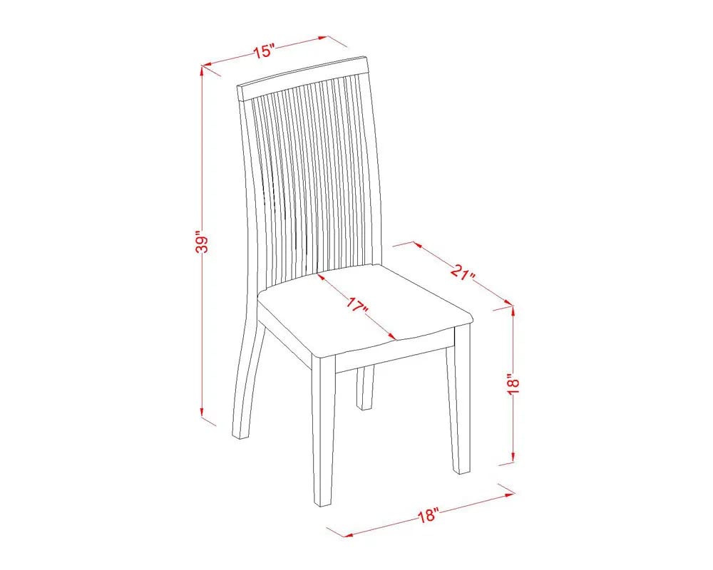 East West Furniture Norfolk 7 Piece Set Consist Of A Rectangle Dining Table With Butterfly Leaf And 6 Kitchen Chairs, 32X54 Inch, Buttermilk & Cherry