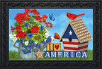 Briarwood Lane I Love America Patriotic Doormat Indoor Outdoor 30' X 18'
