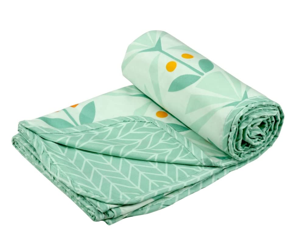 BSB HOME Pure Cotton 120 GSM Reversible Soft Light Weight Printed Single Bed Blanket/AC Dohar/Summer/Skin Friendly Dohar220 x 1