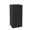 Terra Series Poly Stone Planter in Black 15 x 15 31.5 High