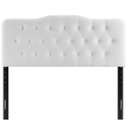 Modway Annabel Diamond Tufted Performance Velvet Twin Headboard In White