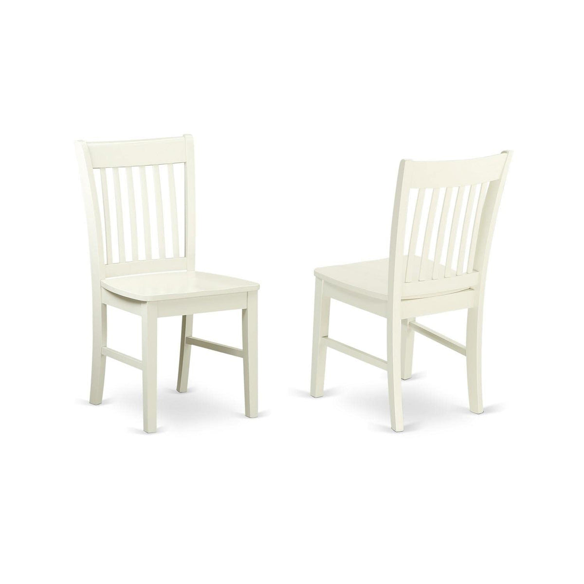 East West Furniture Bono3-Lwh-W 3 Piece Dining Room Table Set Contains A Round Kitchen Table And 2 Dining Chairs, 42X42 Inch, Linen White