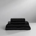 Baltic Linen Satin Luxury Sheet Set Cal King Black 4-Piece Set
