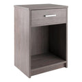 Winsome Wood Rennick Accent Table, Ash Gray, 15.75 x 12.48 x 23.62