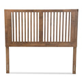Baxton Studio Harena Modern and Contemporary Transitional Ash Walnut Finished Wood Full Size Headboard