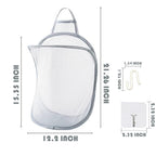 Mesh Collapsible Small Wall Laundry Baskets,Hanging Laundry Hamper,For Hotel, University Dormitory Use By Hhssalin (1, Classic)