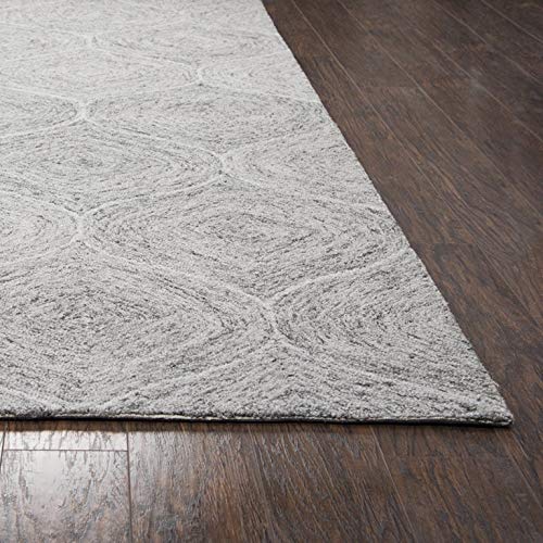 Rizzy Home Alora Decor London 3' X 5' Trellis Gray/Gray/Rust/Blue Hand-Tufted Area Rug