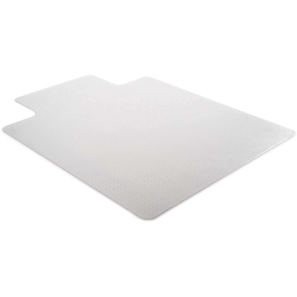 Lorell PlushMat Wide Lip Chairmat Chair Mat, Clear