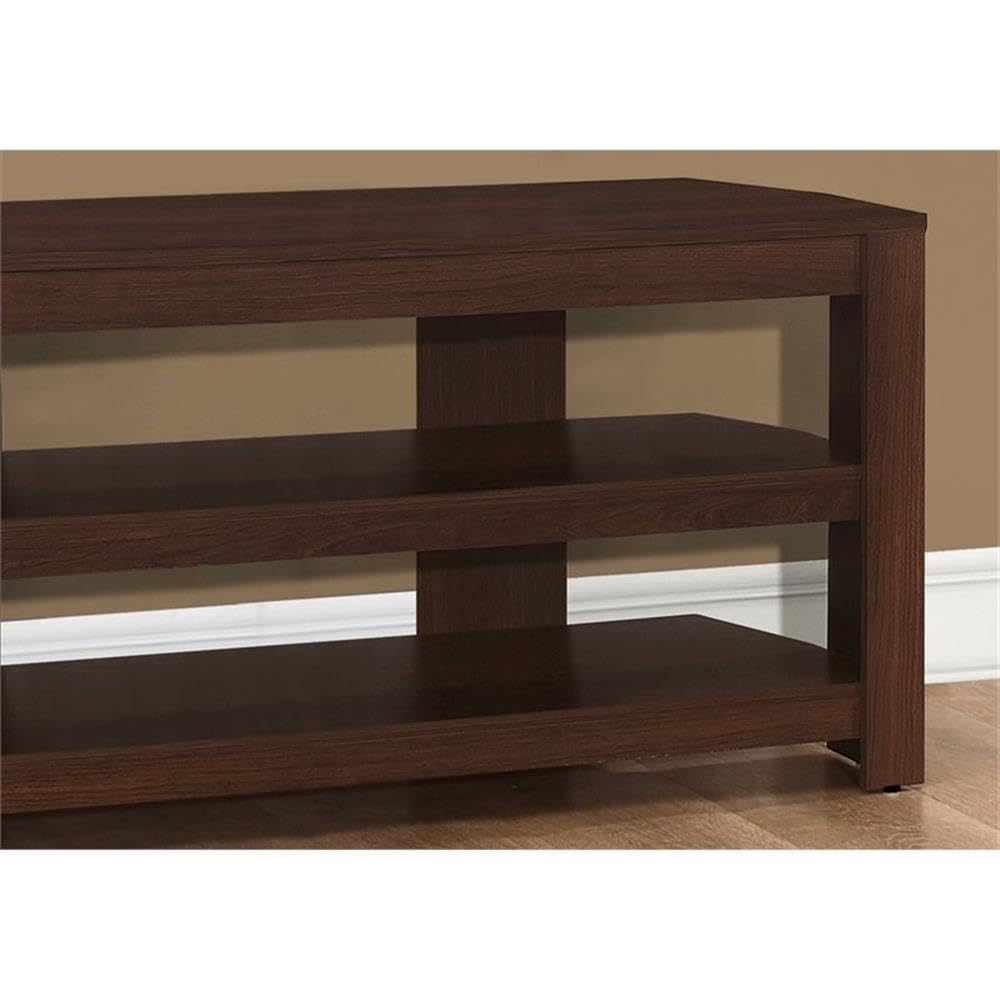 Monarch Specialties STAND-42 L/CHERRY CORNER Tv Stand