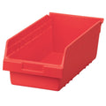Akro-Mils 30088 Plastic Nesting Shelfmax Storage Bin Box, (18-Inch X 8-Inch X 6-Inch), Red, (8-Pack)