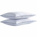 Ifaon Thin Flat Soft Bed Pillows Standard Size Set Of 2 Pack For Sleeping, Hypoallergenic Pillow Down Alternative Fluffy Soft Su
