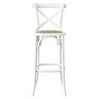 Modway Gear X-Back Wood Bar Stool In White