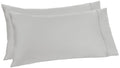 Amazon Aware 100% Organic Cotton 300 Thread Count Pillowcase Set, Light Gray, King, 2 Pack, 40' X 20'