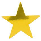 Beistle 55838-GD Foil Star Cutouts, Gold, 9", 36 Pack