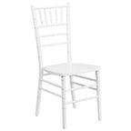 Flash Furniture Hercules Series Chiavari Chair for Formal Events and Banquets, Commercial/Residential All-Occasion Event Chair, White