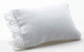 Dollhouse Miniature White Pillow