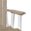 American Furniture Classics 511WWWT Fan Back Chair, Weatherwood and White