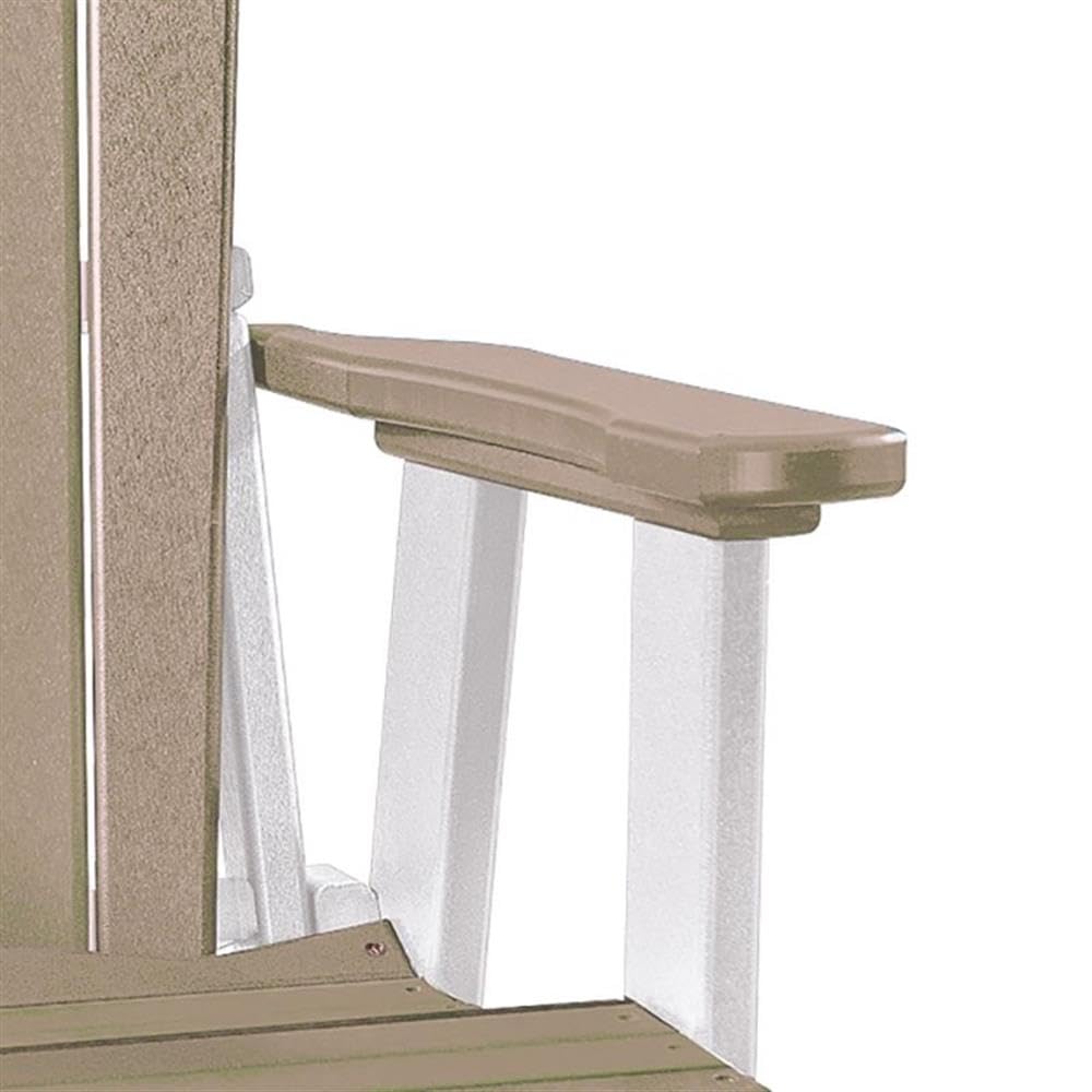 American Furniture Classics 511WWWT Fan Back Chair, Weatherwood and White