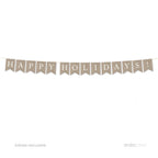 Andaz Press Hanging Bunting Pennant Party Banner With String, Printed Burlap, Happy Holidays!, 5-Feet, 1-Set, Includes String