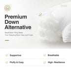 Acanva Bed Pillows For Sleeping, Cooling Hotel Quality With Premium Soft 3D Down Alternative Fill For Back, Stomach Or Side Slee
