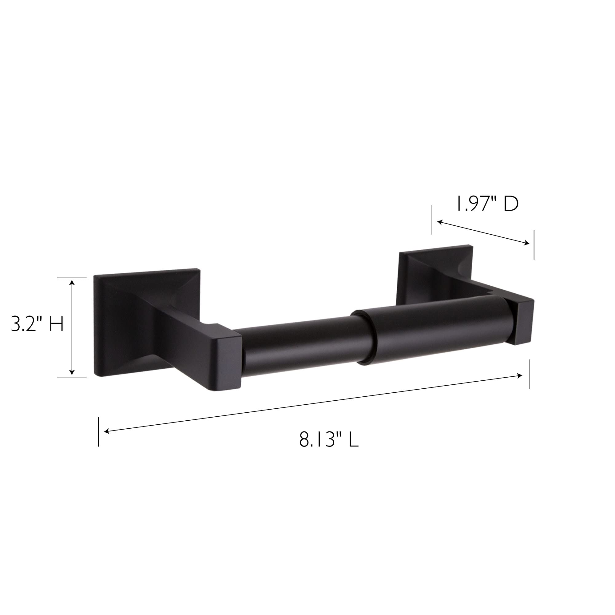 Millbridge Toilet Paper Holder In Matte Black