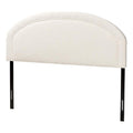 Baxton Studio Fiana Modern Cream Boucle Fabric Queen Size Headboard