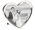 Haysom Interiors Contemporary Silver Plated Heart Shaped Photo Frame Holds a 4 x 4 Photograph