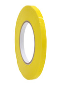 WOD Yellow Produce Poly Bag Sealing Tape, 1/2 inch x 180 yds. for Packaging and Sealing of Meat, Gifts, or Ice Bags BSTC24PVC