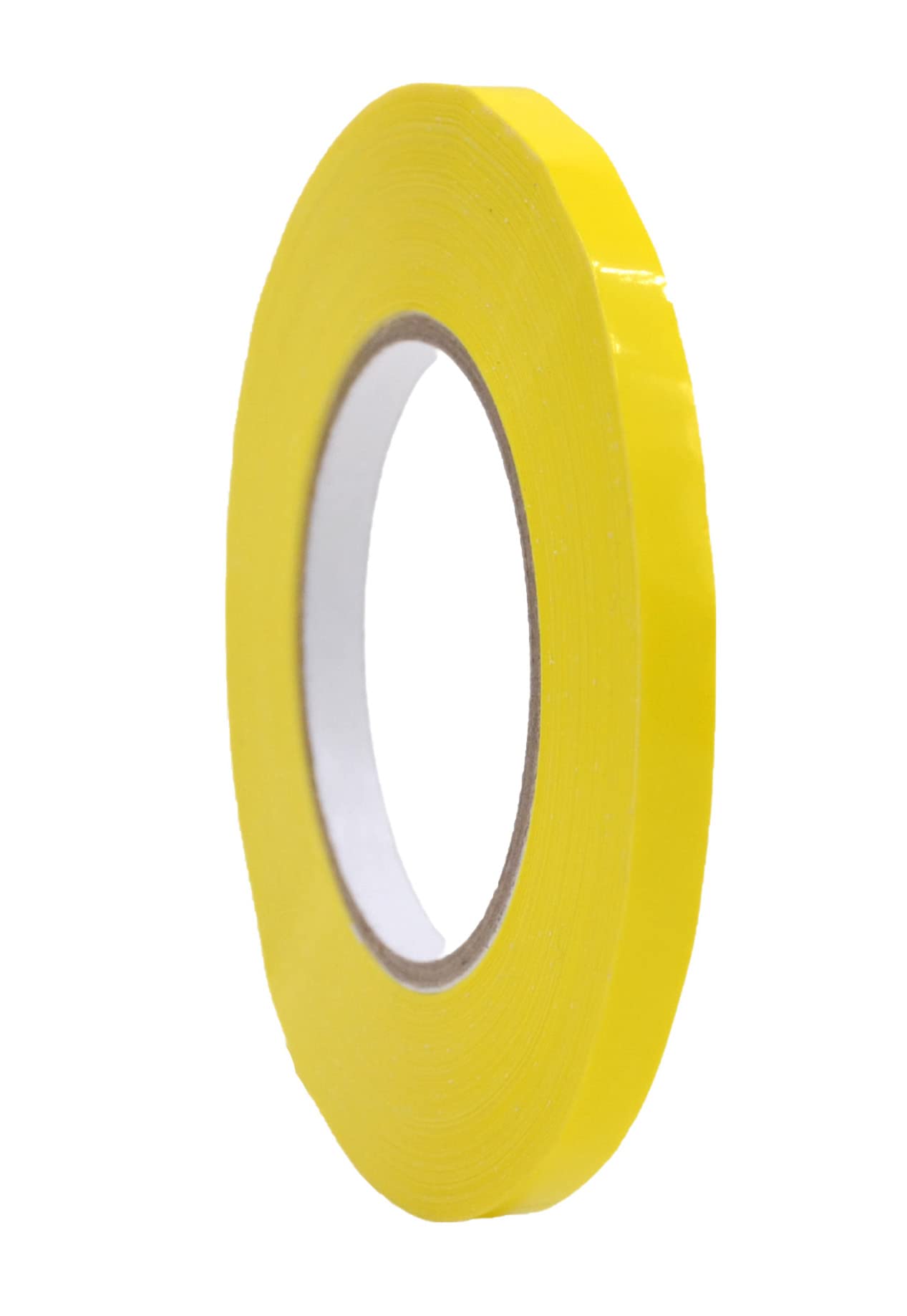 WOD Yellow Produce Poly Bag Sealing Tape, 1/2 inch x 180 yds. for Packaging and Sealing of Meat, Gifts, or Ice Bags BSTC24PVC
