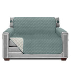 Sofa Shield Patented Chair Slipcover, Reversible Tear Resistant Soft Quilted Microfiber, 48” Seat Width, Durable Furniture Stain Protector With Straps, Washable Cover For Dogs, Kids, Seafoam Cream