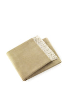 HomeRoots Cotton/Acrylic Soft Yellow Stone Links Pattern Throw Blanket