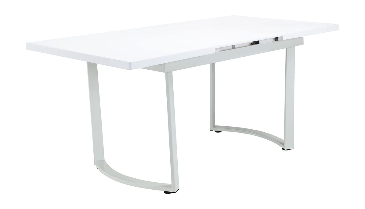 Acme Palton Dining Table in High Gloss White