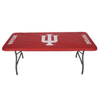 Collegiate Kwik-Covers Rectangle Plastic Table Covers, Bundle Of 2 (Indiana University, 6')
