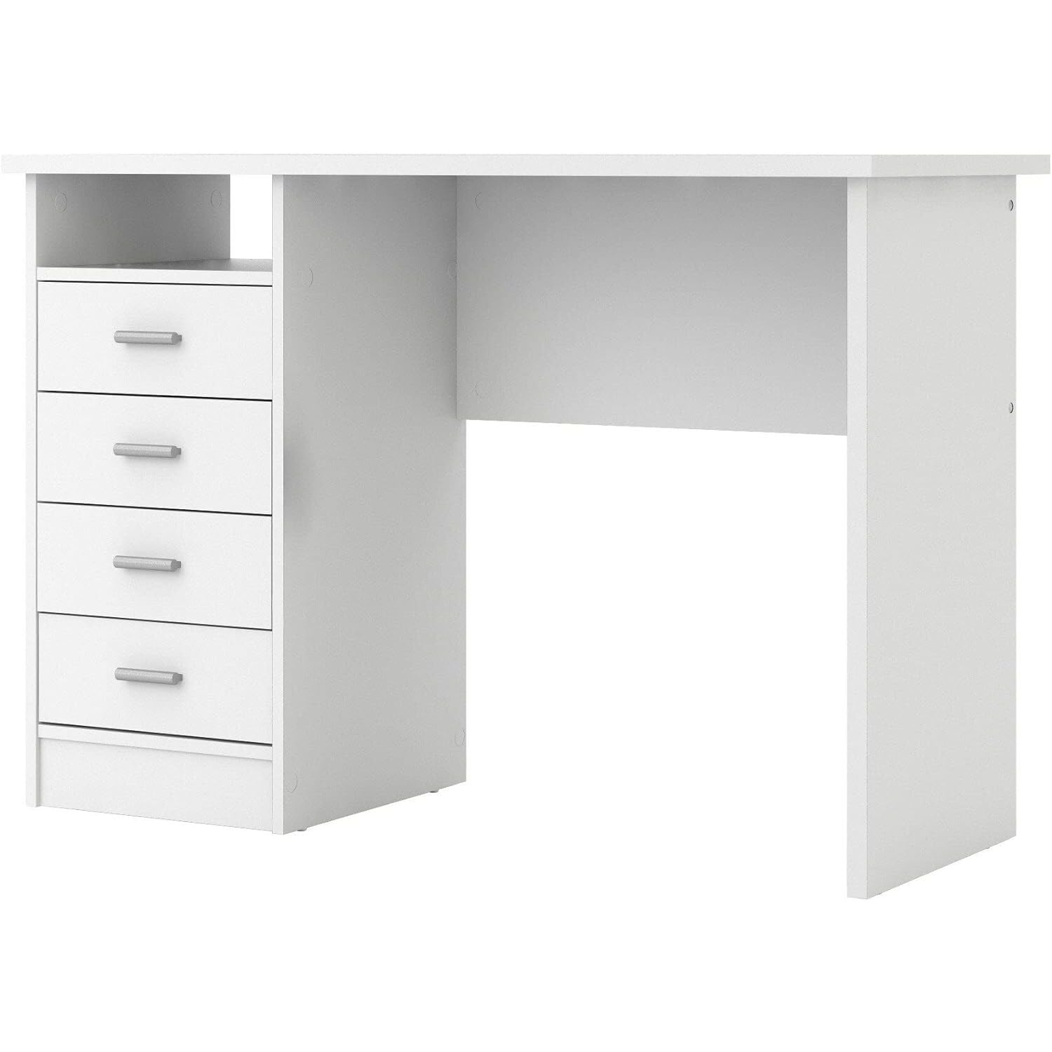 Warner Desk with 4 Drawers, White