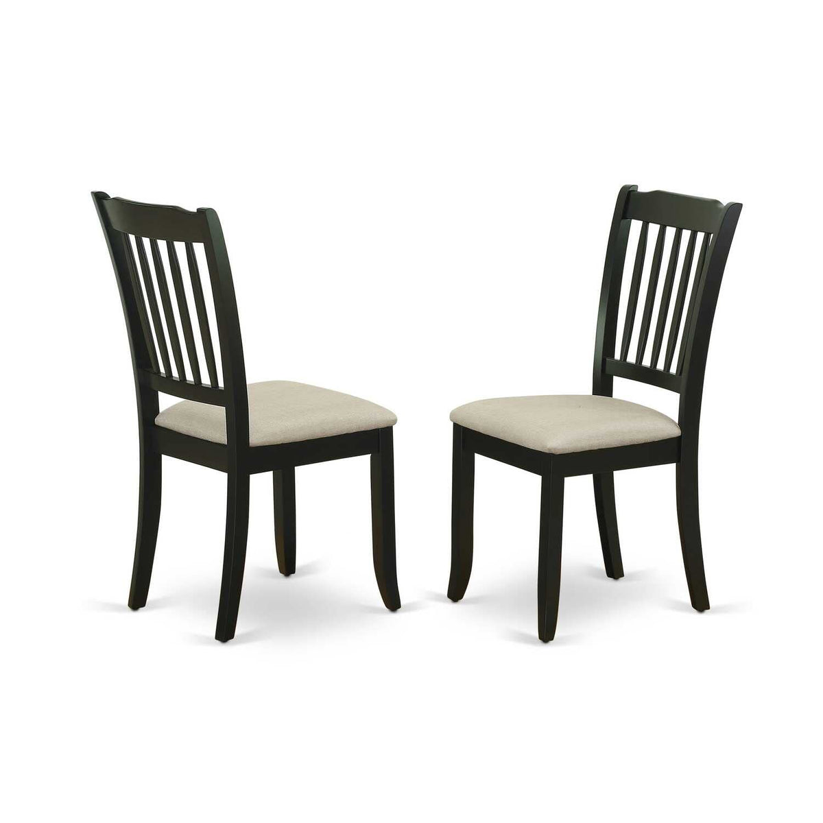 East West Furniture Amcl3-Bch-W 3 Piece Dining Room Table Set Contains A Round Kitchen Table With Pedestal And 2 Dining Chairs, 36X36 Inch, Black & Cherry