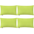 Thmyo 4-Pack 100% Cotton Lumbar Comfortable Solid Decorative Throw Pillow Case, Rectangle Cushion Cover Pillowcase Sublimation B